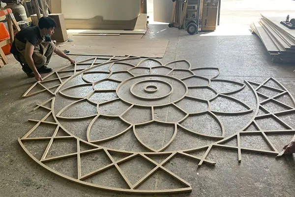 contractors preparing cnc project